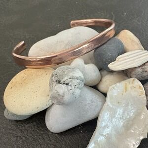 100% Pure Copper Handmade 1/8" Anklet Cuff Men's Women's Unisex